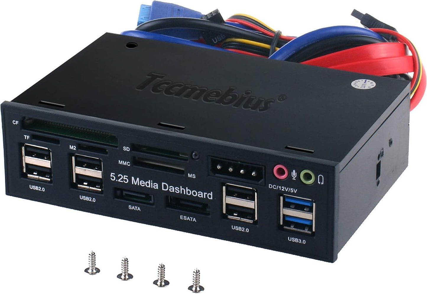 Tccmebius TCC-QL5E 5.25 Zoll PC Multifunktionale Dashboard Media Frontplatte Audio