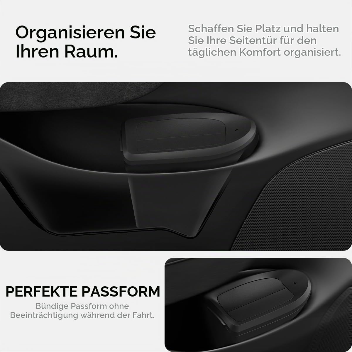 Spigen Tesla Model Y (2020-2025) Innenraum Mülleimer für Autotür【inkl. 50 Müllbeutel】