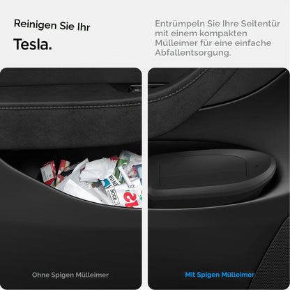 Spigen Tesla Model Y (2020-2025) Innenraum Mülleimer für Autotür【inkl. 50 Müllbeutel】