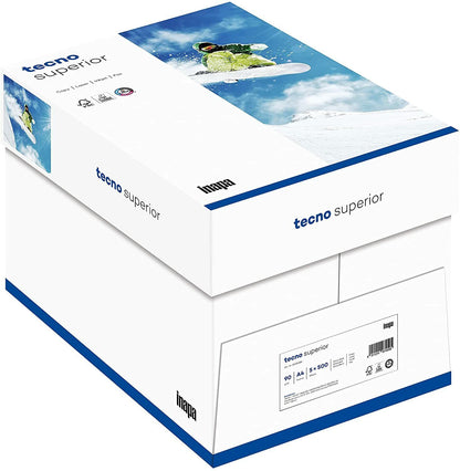 2500 X Inapa Tecno Kopierpapier  Superior DIN A4, 90g/m², 2.500 Blatt