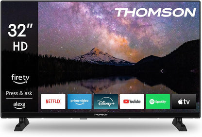 Thomson 32 Zoll (80 cm) HD Smart Fire TV, Alexa-Sprachsteuerung, Triple-Tuner Bluetooth 5.0,