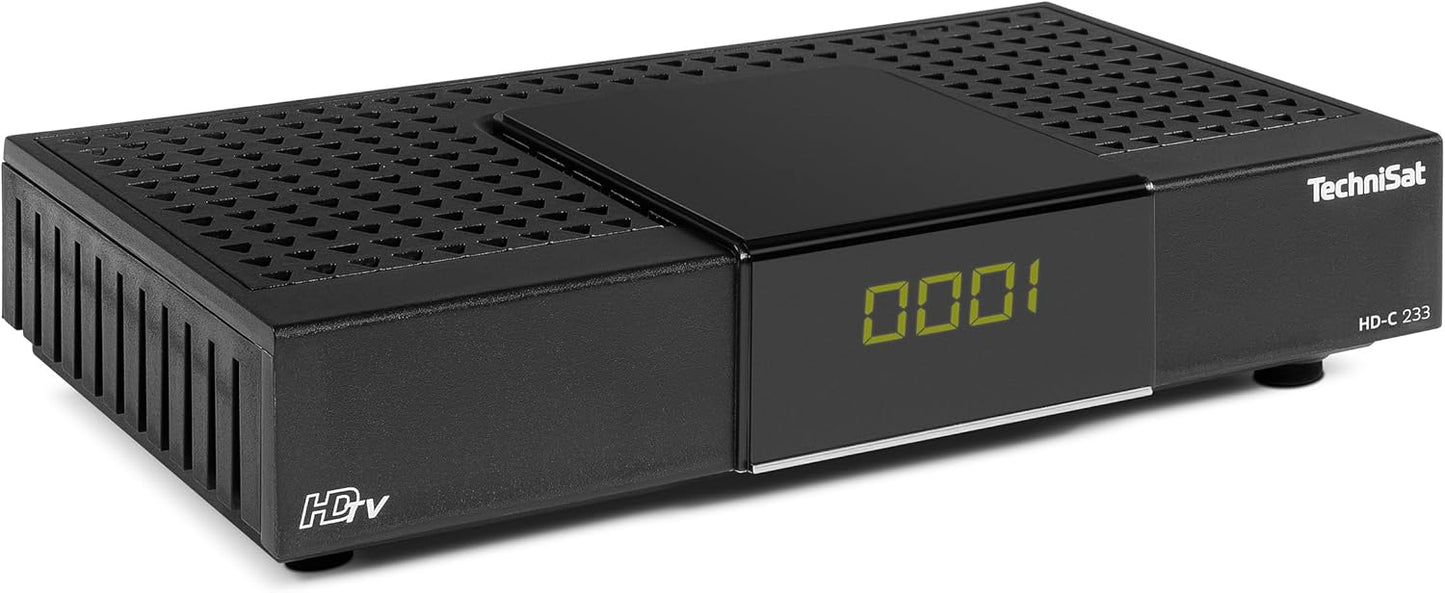TechniSat HD-C 233 - HD-Receiver für digitales Kabelfernsehen ,Fernbedienung schwarz