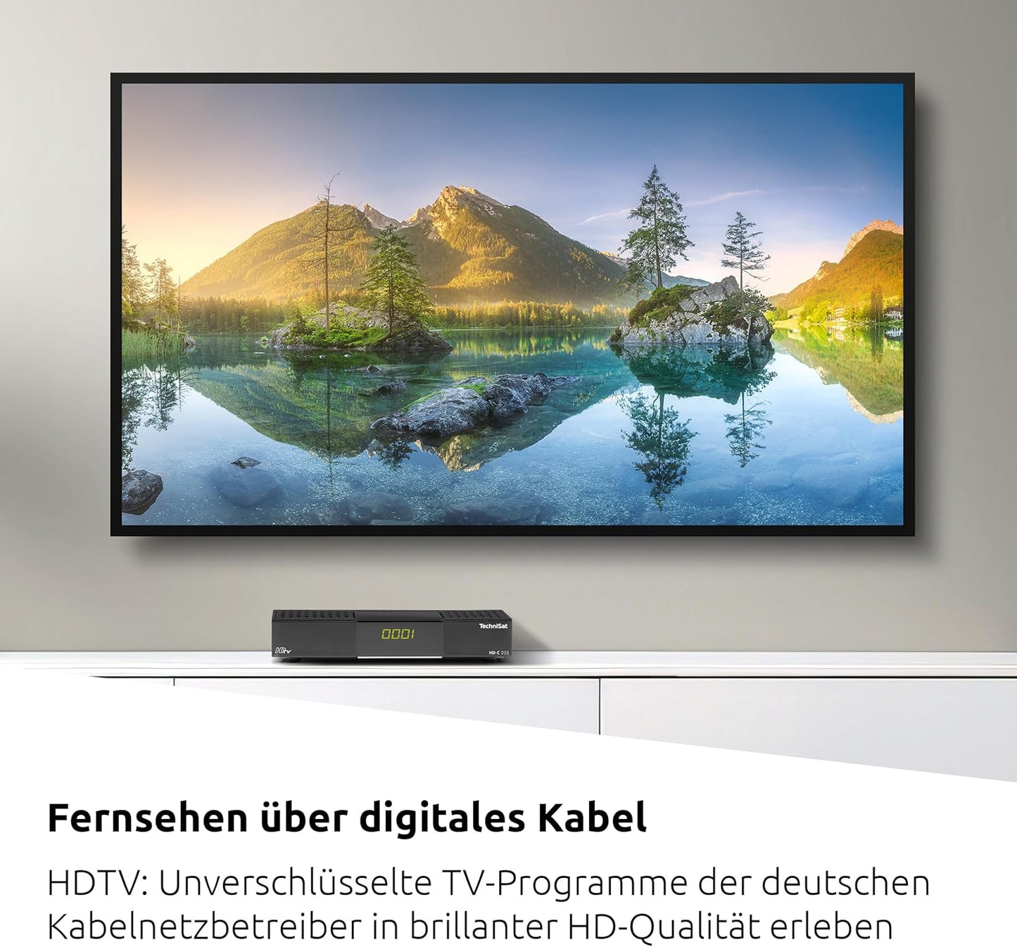 TechniSat HD-C 233 - HD-Receiver für digitales Kabelfernsehen ,Fernbedienung schwarz