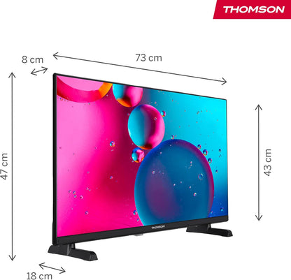 Thomson 32 Zoll (80 cm) HD Smart Fire TV, Alexa-Sprachsteuerung, Triple-Tuner Bluetooth 5.0,