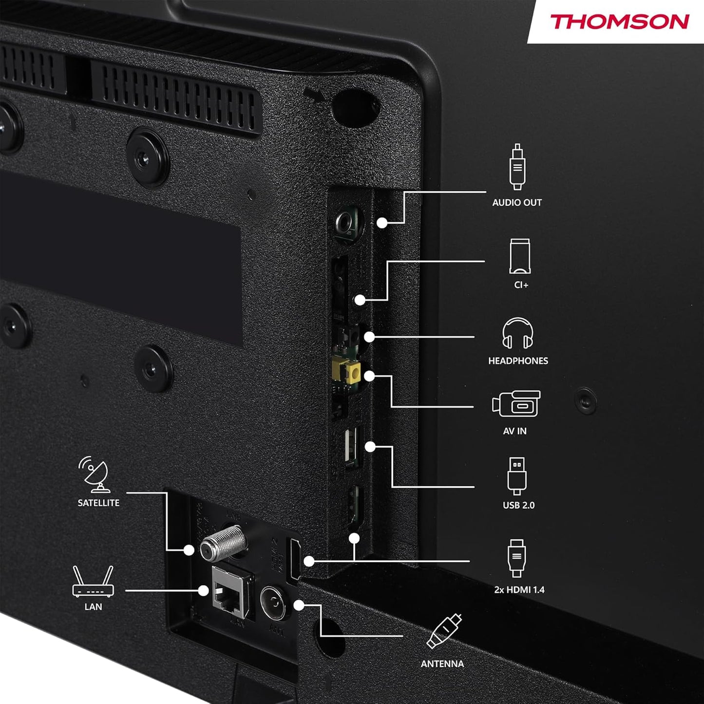 Thomson 32 Zoll (80 cm) HD Smart Fire TV, Alexa-Sprachsteuerung, Triple-Tuner Bluetooth 5.0,