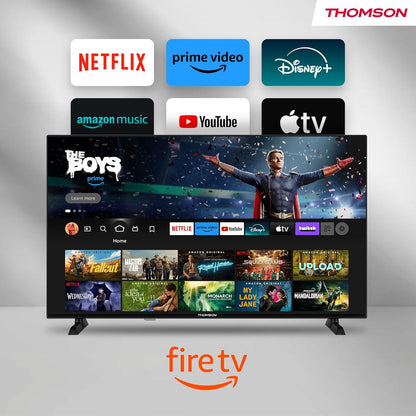 Thomson 32 Zoll (80 cm) HD Smart Fire TV, Alexa-Sprachsteuerung, Triple-Tuner Bluetooth 5.0,