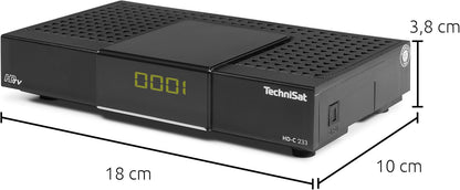 TechniSat HD-C 233 - HD-Receiver für digitales Kabelfernsehen ,Fernbedienung schwarz