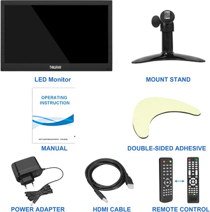 Thinlerain 13,3 Zoll PC Monitor 1366x768 Mini LED Monitor