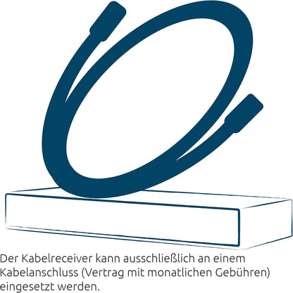 TechniSat HD-C 233 - HD-Receiver für digitales Kabelfernsehen ,Fernbedienung schwarz