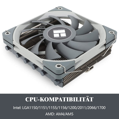 Thermalright AXP120-X67 Low-Profile-CPU-Luftkühler mit recht 120-mm 6 Heatpipes