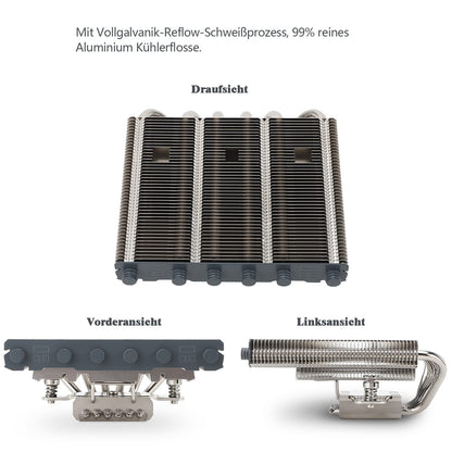 Thermalright AXP120-X67 Low-Profile-CPU-Luftkühler mit recht 120-mm 6 Heatpipes