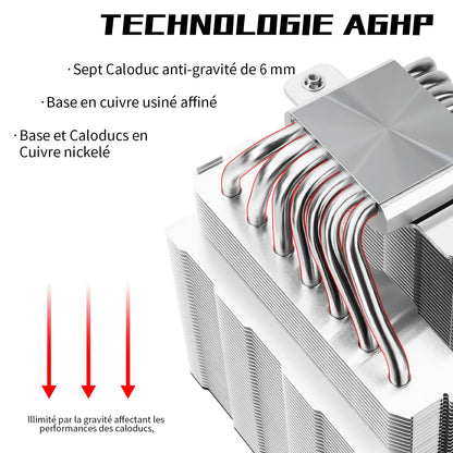 Thermalright Phantom Spirit 120SE ARGB CPU-Luftkühler,7 Heatpipes CPU-Kühler, Dual 120mm