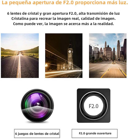 TINHAU Dashcam Caméra de Voiture, 4" 310° Vision Nocturne Full HD 1080P, G-Sensor, Loop-Aufnahme, 24 Stunden Parküberwachung, max 32GB Speicherkarten