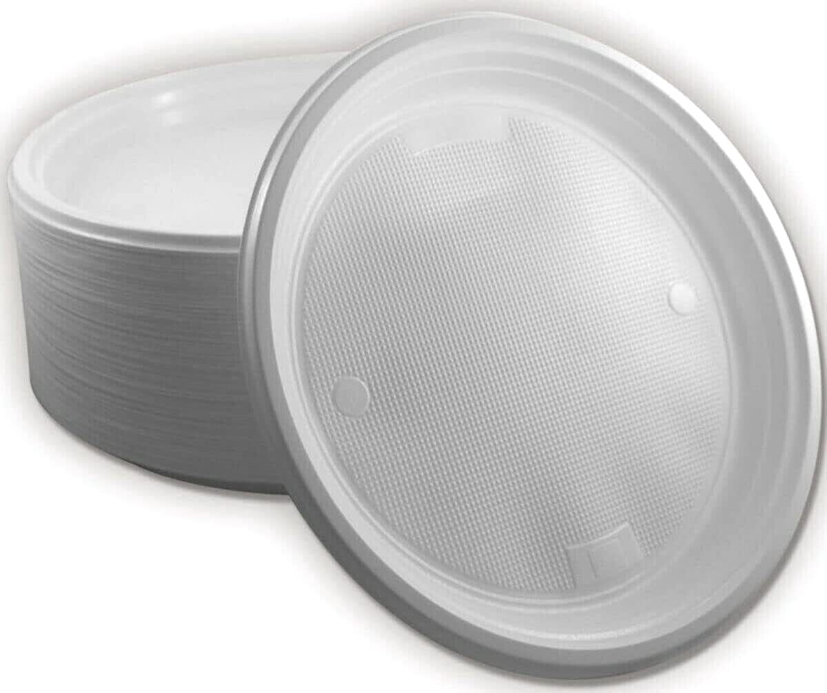 1000 X Mehrweg-Menüteller ungeteilt 1000 Stk. Plastikteller ohne Anfasser