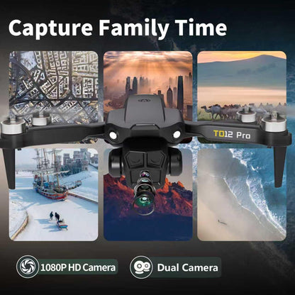 Toladrone TD12PRO Drohne mit Kamera 1080P, Bürstenloser Motor APP-Steuerung