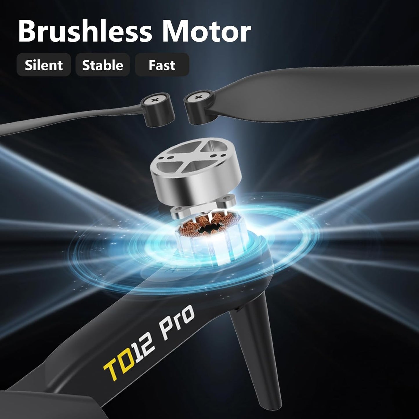 Toladrone TD12PRO Drohne mit Kamera 1080P, Bürstenloser Motor APP-Steuerung