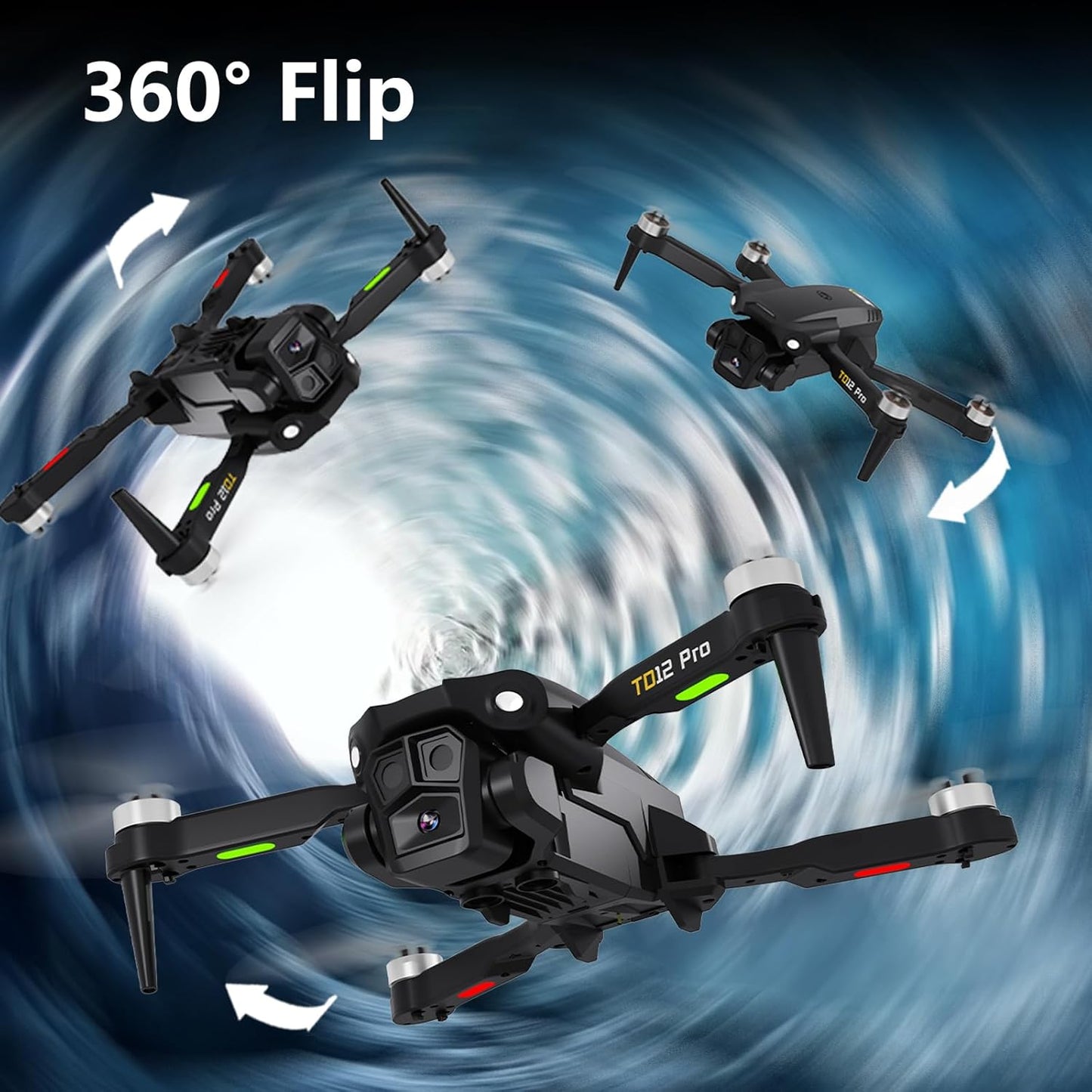 Toladrone TD12PRO Drohne mit Kamera 1080P, Bürstenloser Motor APP-Steuerung