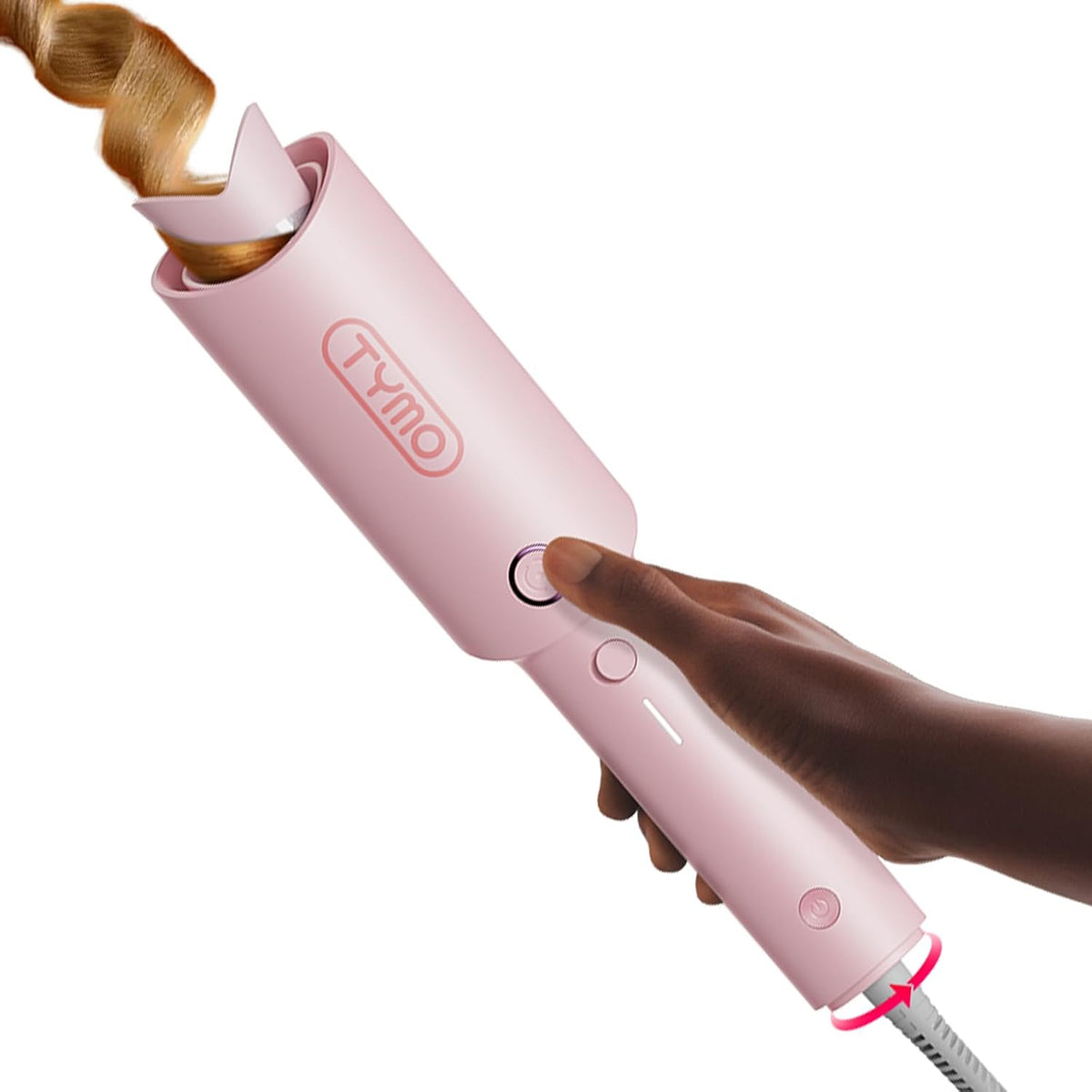 TYMO CURLPRO Lockenstab 32mm Automatisch mit 3 Temp.160-210℃ Rosa
