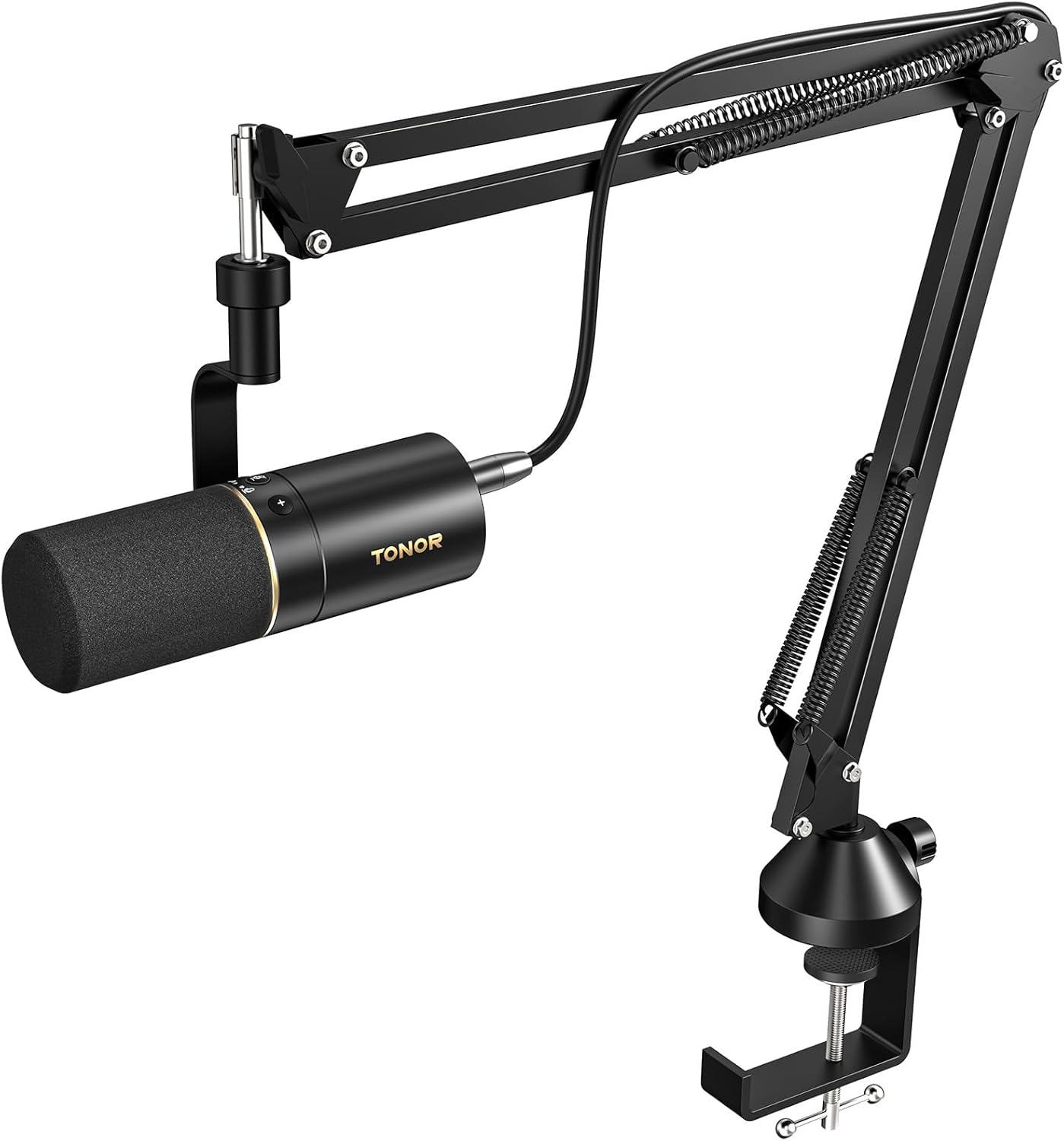 TONOR TD510+ Dynamisches Microphone mit XLR/USB Kabel, Mikro PC mit Mute Button
