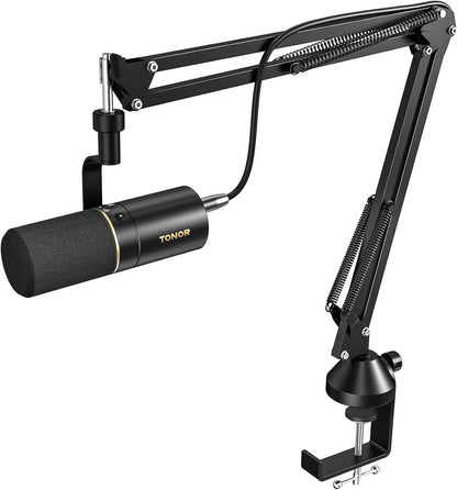 TONOR TD510+ Dynamisches Microphone mit XLR/USB Kabel, Mikro PC mit Mute Button