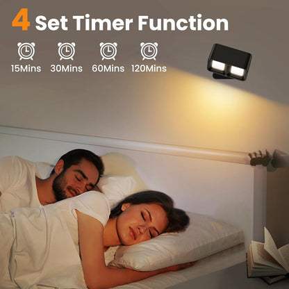 Applique murale LED TNMOO, sans fil, 5 angles, 3 températures de couleur, commande tactile rotative à 360° (noir), 1 pièce
