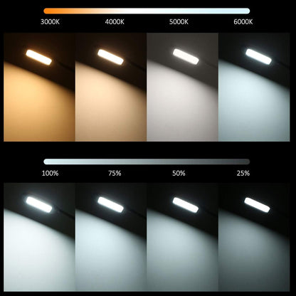 TOMSHINE LED Stehleuchte avec Fernbedienung und Touch-Steuerung, 4 Farbtemperatures, avec variateur pour salon, salon, bureau, noir [Classe énergétique A+]