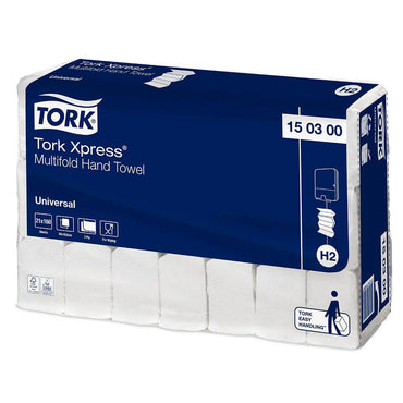TORK Papierhandtücher 150300 H2 Universal Interfold-Falzung 2-lagig 3.360 Tücher
