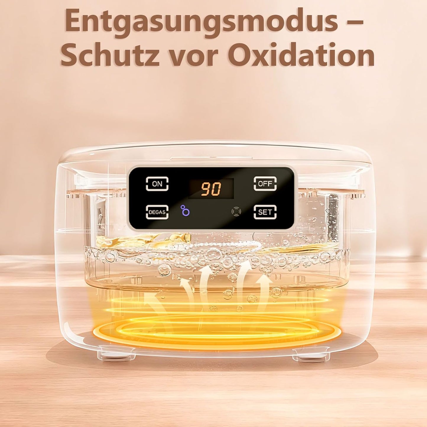 Topipop Ultraschallreiniger,  48000Hz 750 ml Ultrasonic Cleaner