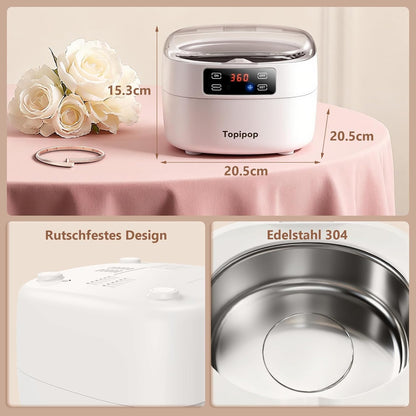 Topipop Ultraschallreiniger,  48000Hz 750 ml Ultrasonic Cleaner