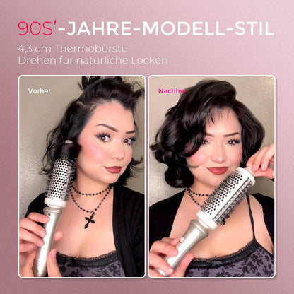 TYMO STYLUX Thermobürste 43mm - Thermal Brush Lockenbürste Gold
