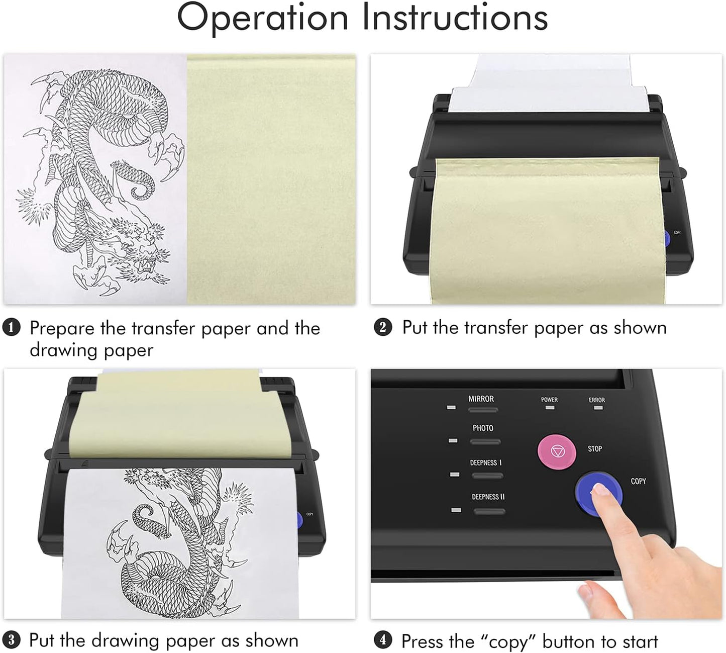  Transfermaschine für Tätowierungen,thermische Tattoo-Maschine