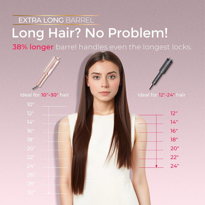 TYMO Curlpro Plus Lockenstab Automatisch 25mm Beach Waves Goldrosa