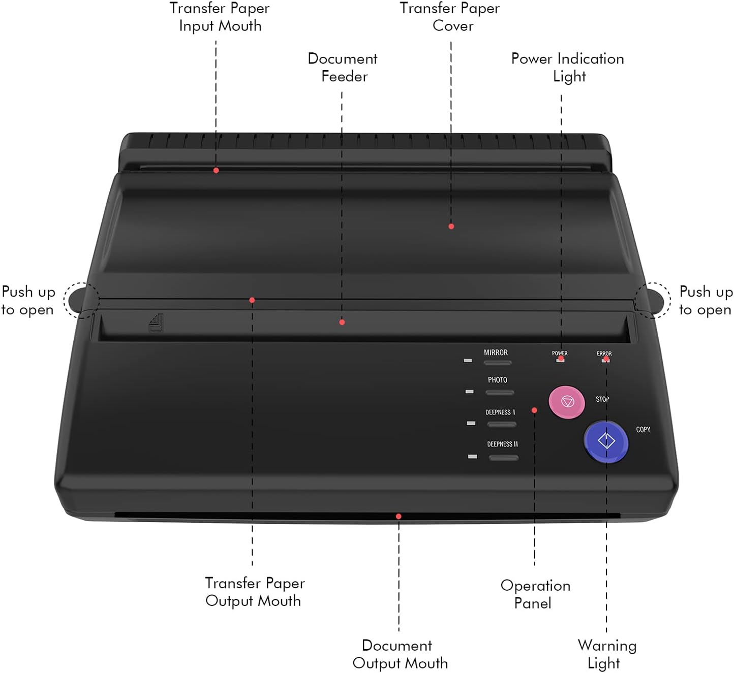  Transfermaschine für Tätowierungen,thermische Tattoo-Maschine
