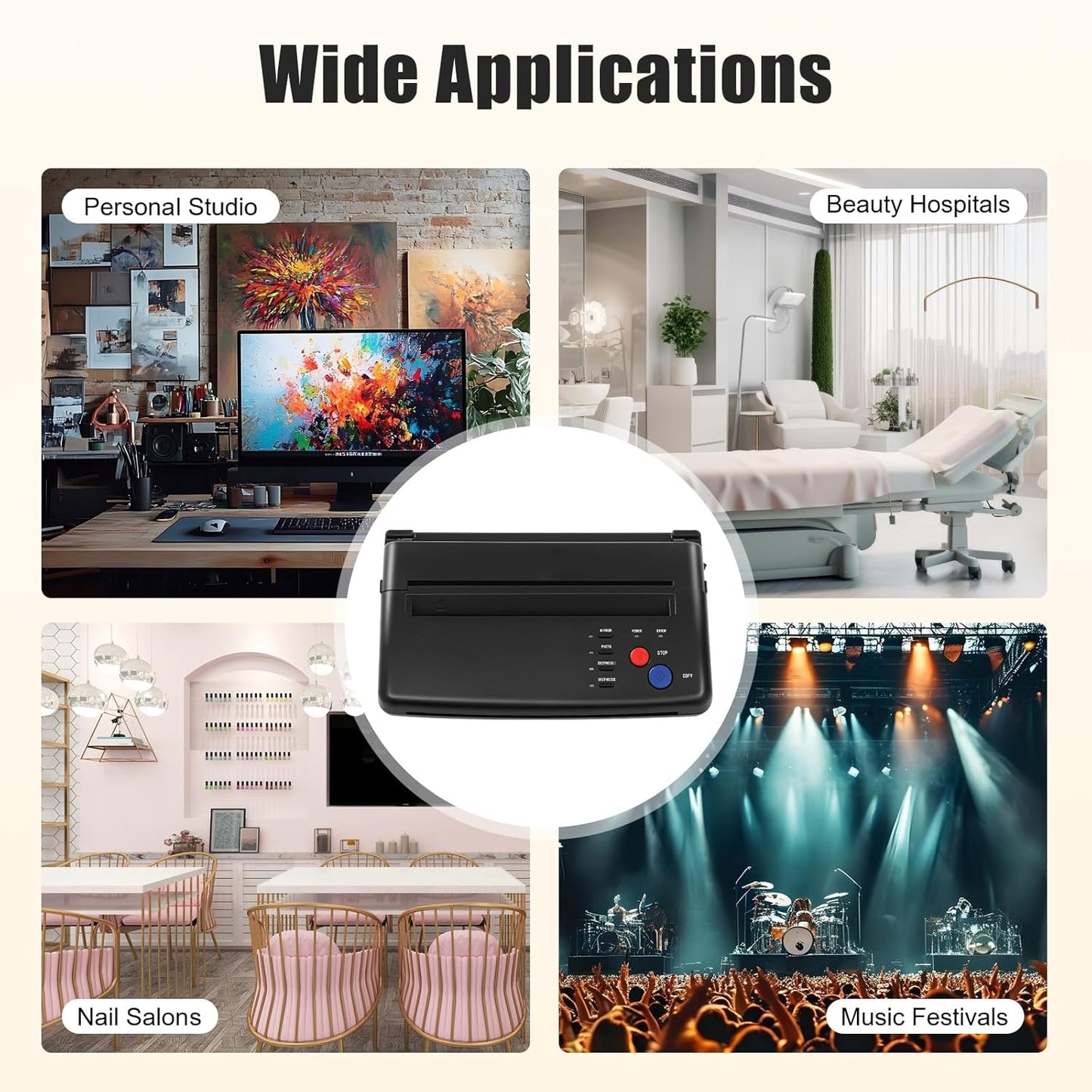 Tattoo Transfermaschine Thermodrucker A4 Format,Hochauflösende Tattoo Drucker