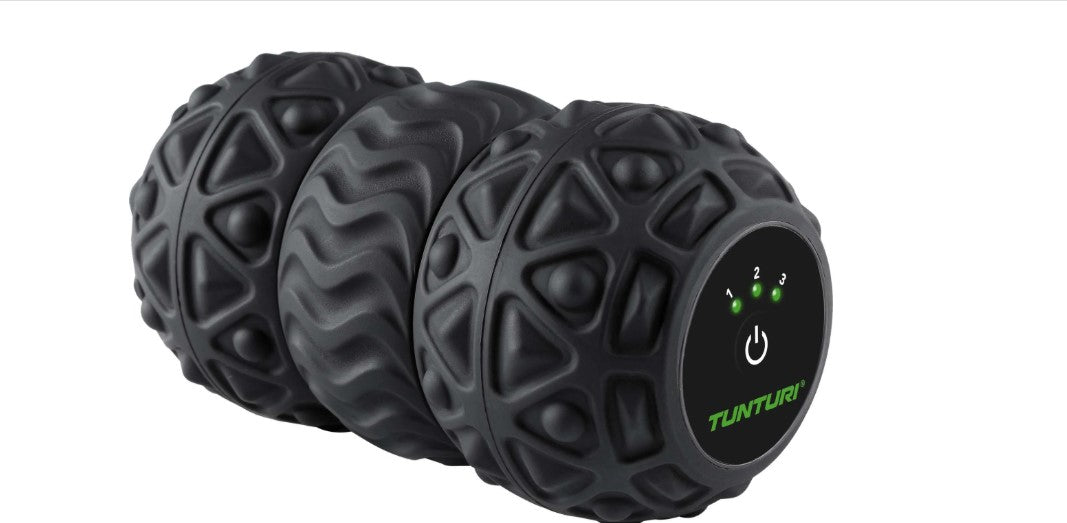 Tunturi Massage Roller, Faszienrolle Deep Tissue Massageroller elektrisch mit 3 Stufen