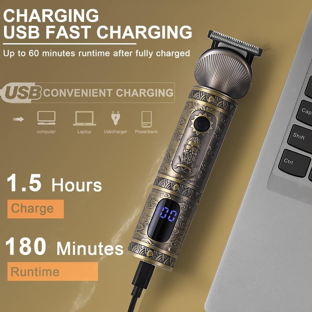 Surker Haarschneidemaschine Set Profi Haarschneider Herren Barttrimmer 7 in 1