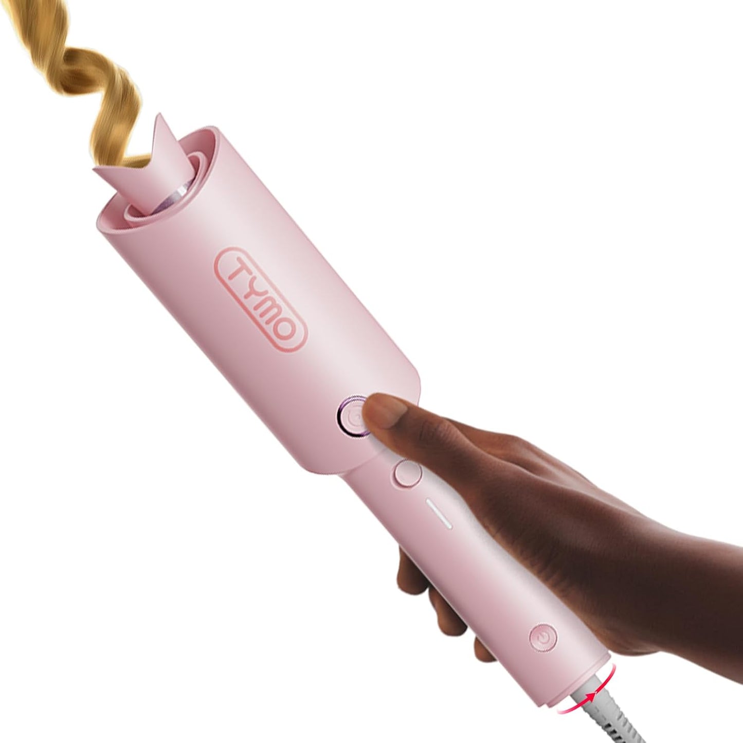 TYMO CURLPRO Lockenstab Automatisch 25mm mit 3 Tem 160-210℃ Rosa