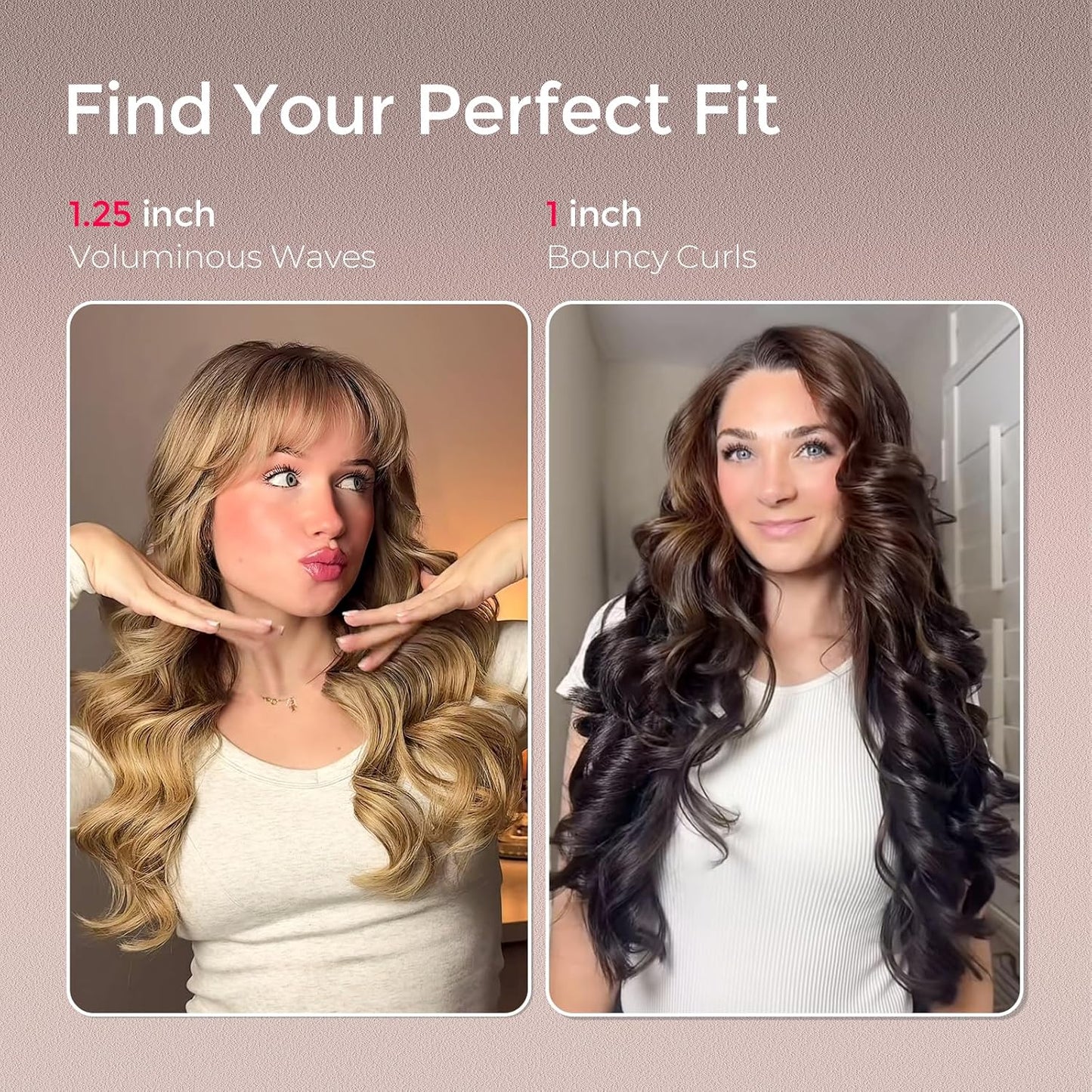 TYMO Curlpro Plus Lockenstab Automatisch  Große Locken 32mm Beach Waves Lockenwickler