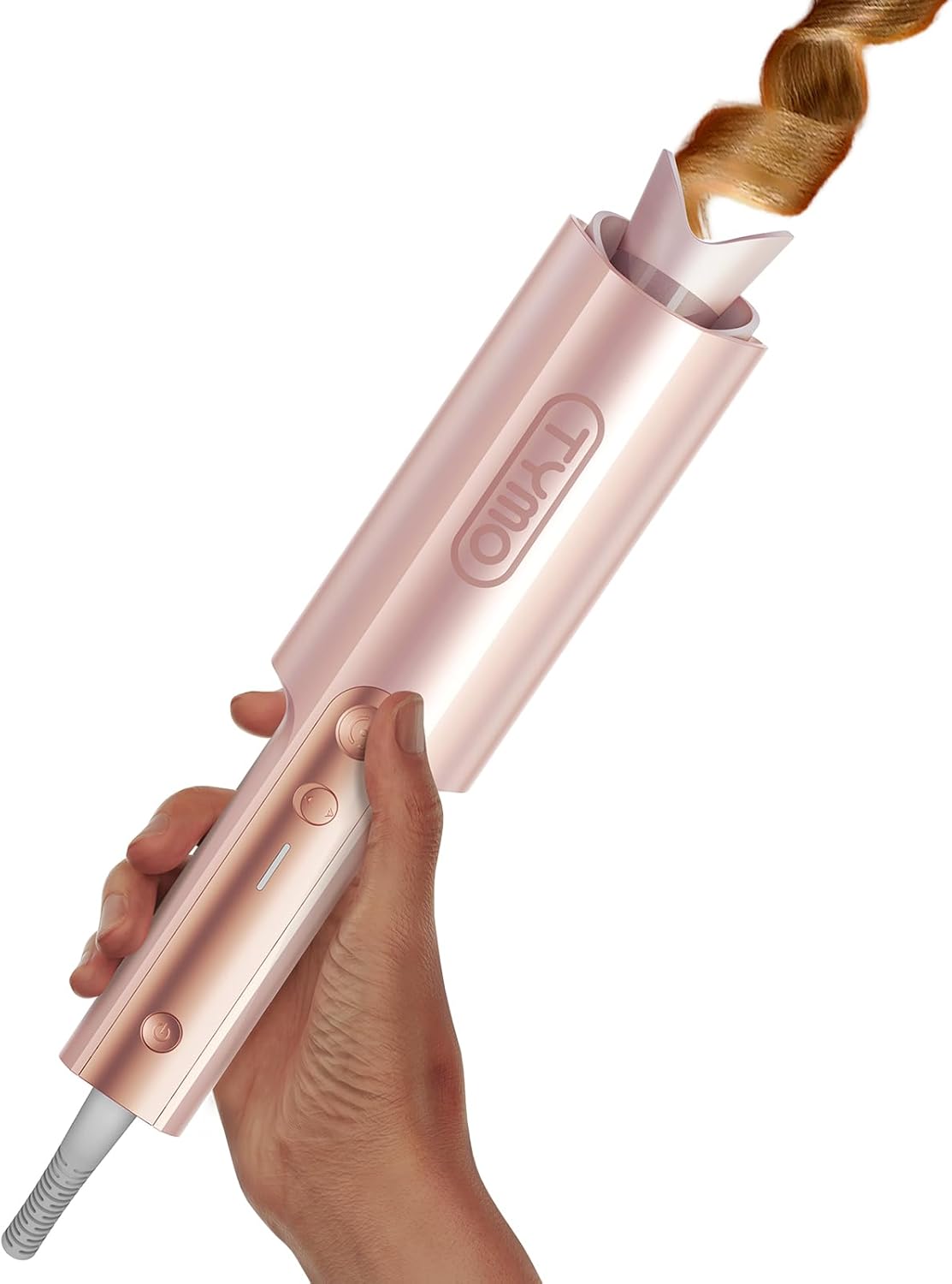 TYMO Curlpro Plus Lockenstab Automatisch  Große Locken 32mm Beach Waves Lockenwickler Goldrosa