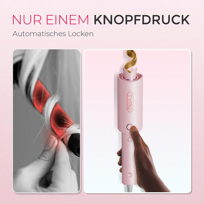 TYMO CURLPRO Lockenstab Automatisch 25mm mit 3 Tem 160-210℃ Rosa