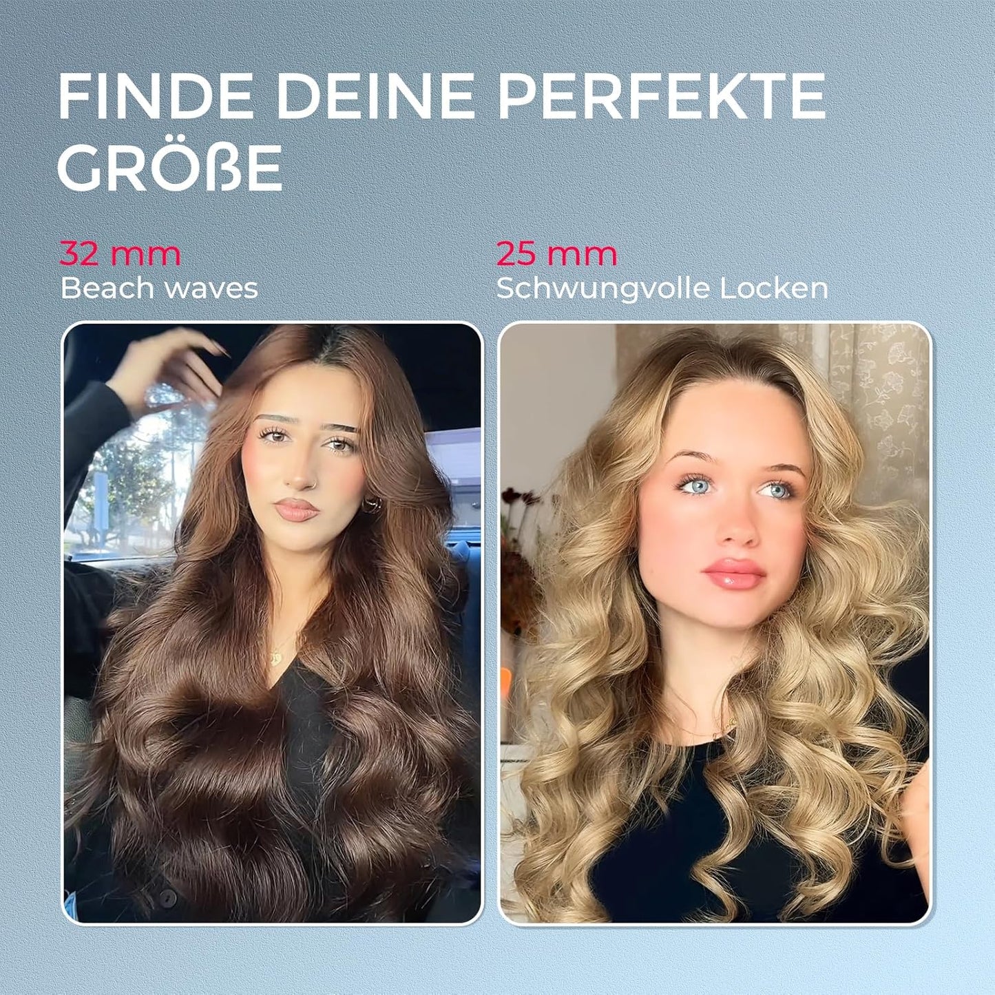 TYMO CURLPRO Lockenstab Automatisch 32mm mit 3 Temperaturstufen, 160-210℃