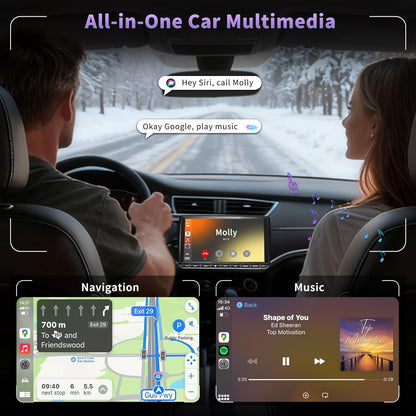 URVOLAX DAB+ Autoradio 9 Zoll Doppel DIN Radio Apple CarPlay  für VW Skoda Seat:
