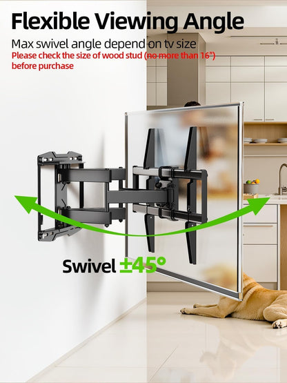 USX Mount Vollbewegliche TV-Wandhalterung für 42-86 Zoll, VESA 600x400 mm