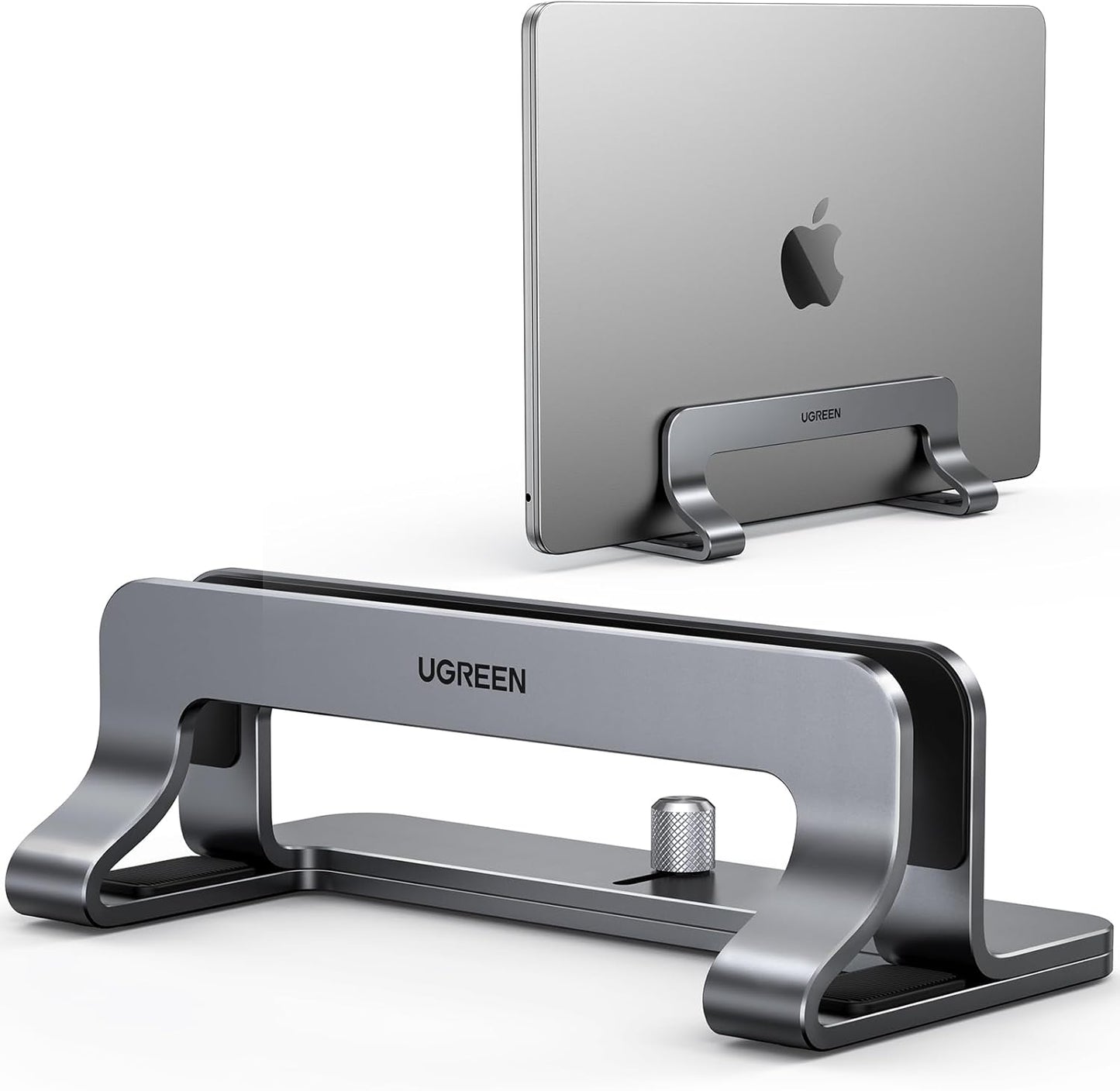 UGREEN Vertikaler Laptop Ständer Aluminium Vertikal Stand Laptopständer Platzsparender Laptop Halter mit thermischer Basis für Laptops,MacBook Air,Pro,Samsung, iPad,Tablets