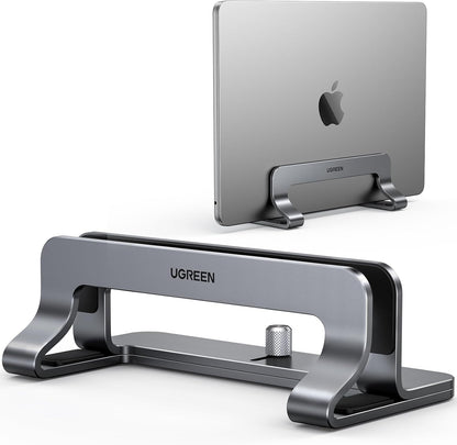 UGREEN Vertikaler Laptop Ständer Aluminium Vertikal Stand Laptopständer Platzsparender Laptop Halter mit thermischer Basis für Laptops,MacBook Air,Pro,Samsung, iPad,Tablets