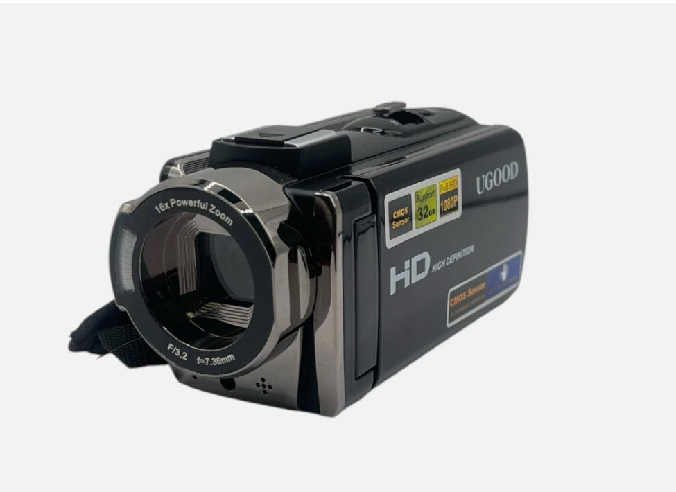 UGOOD HD Digital Video-Kamera Camcorder Full HD 1080P 24.0 Pixel 16x Zoom 32GB