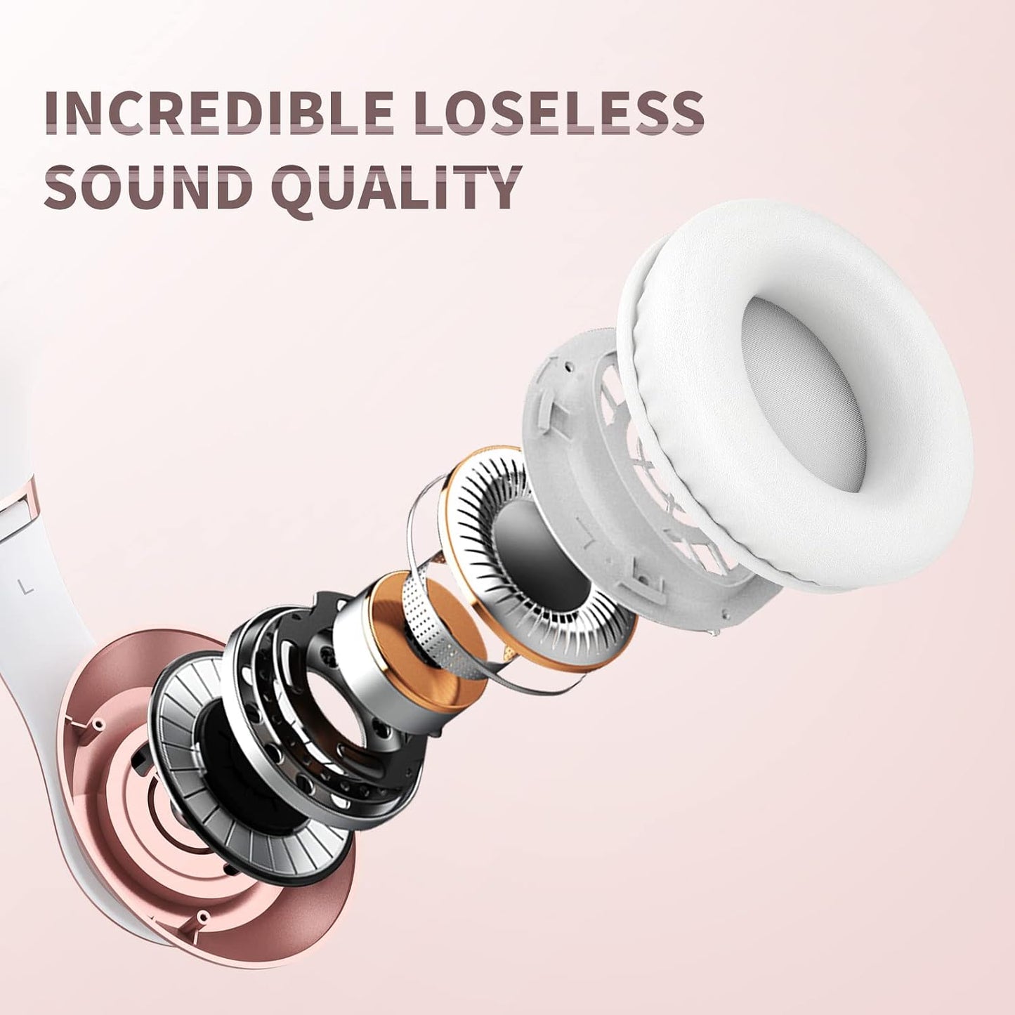 Uliptz Bluetooth Kopfhörer Over Ear, Bluetooth 6.0,mit HiFi-Stereo, 6 EQ-Modi