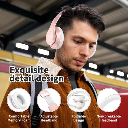 Uliptz Bluetooth Kopfhörer Over Ear, Bluetooth 6.0,mit HiFi-Stereo, 6 EQ-Modi