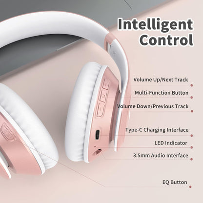 Uliptz Bluetooth Kopfhörer Over Ear, Bluetooth 6.0,mit HiFi-Stereo, 6 EQ-Modi