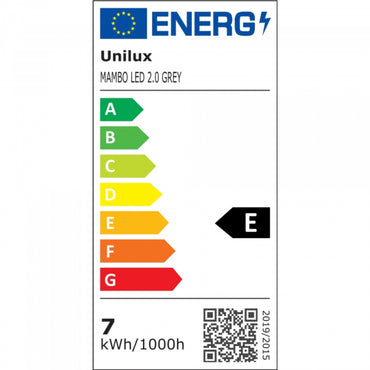 Unilux LED SchreibtischlampeTischleuchte Mambo  2.0  grau